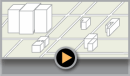 Tiny 2010-era screenshot of PopulationManager v1.0 — an isometric rendering of data cubes arranged on a grid.